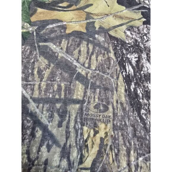 Vintage 90's Jerzees Mossy Oak BreakUp Camo Turtleneck Longsleeve T-Shirt Sz 2XL - Picture 4 of 6